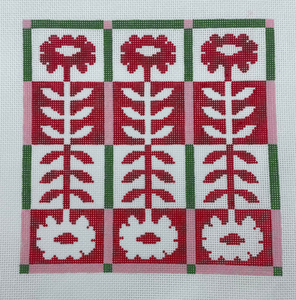 Flowered Quilt - Pink