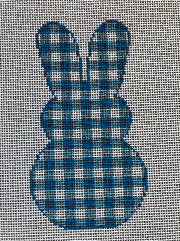 GIngham Bunny Blue