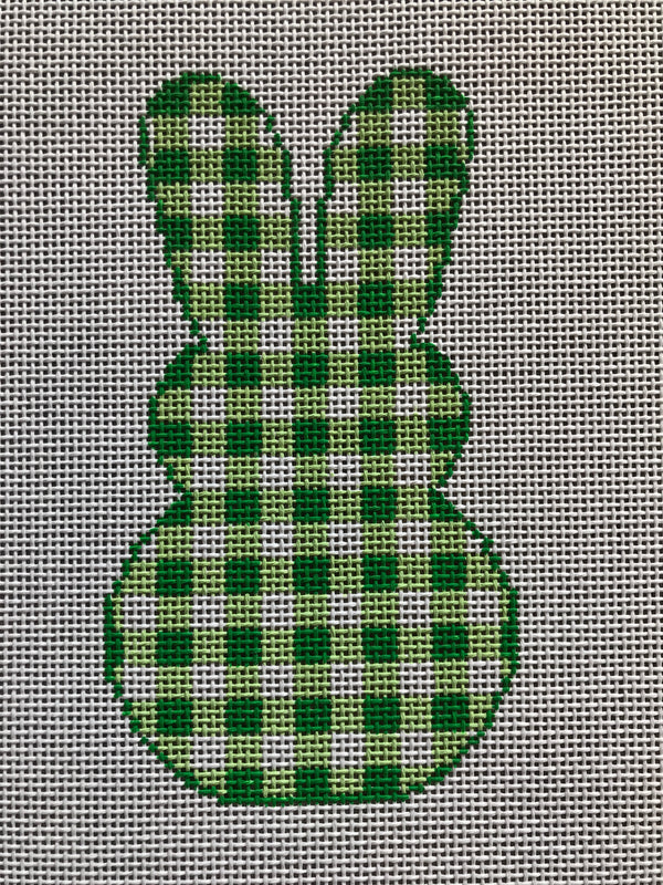 Gingham Bunny Green