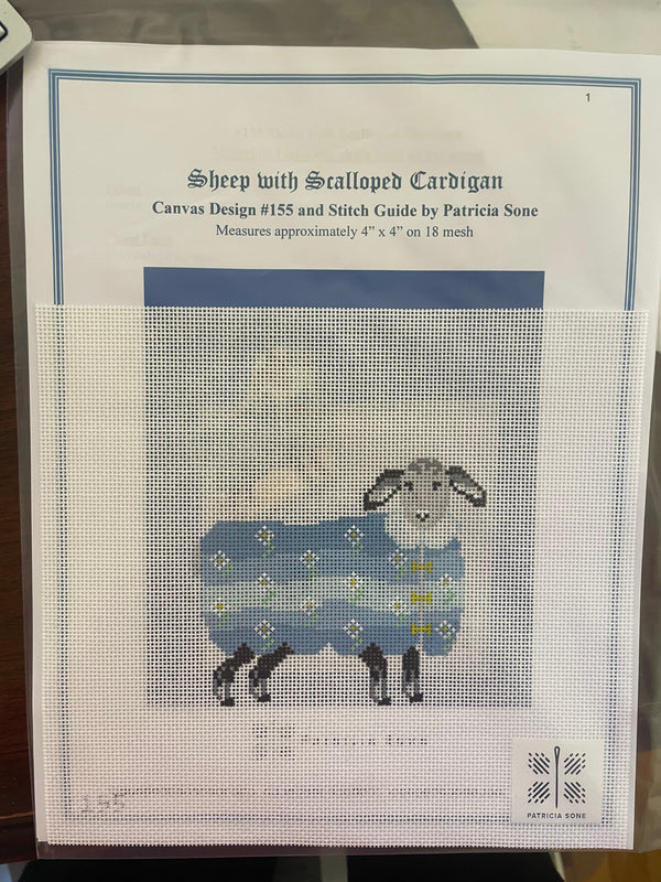 Sheep w/ Scalloped Cardigan w/SG