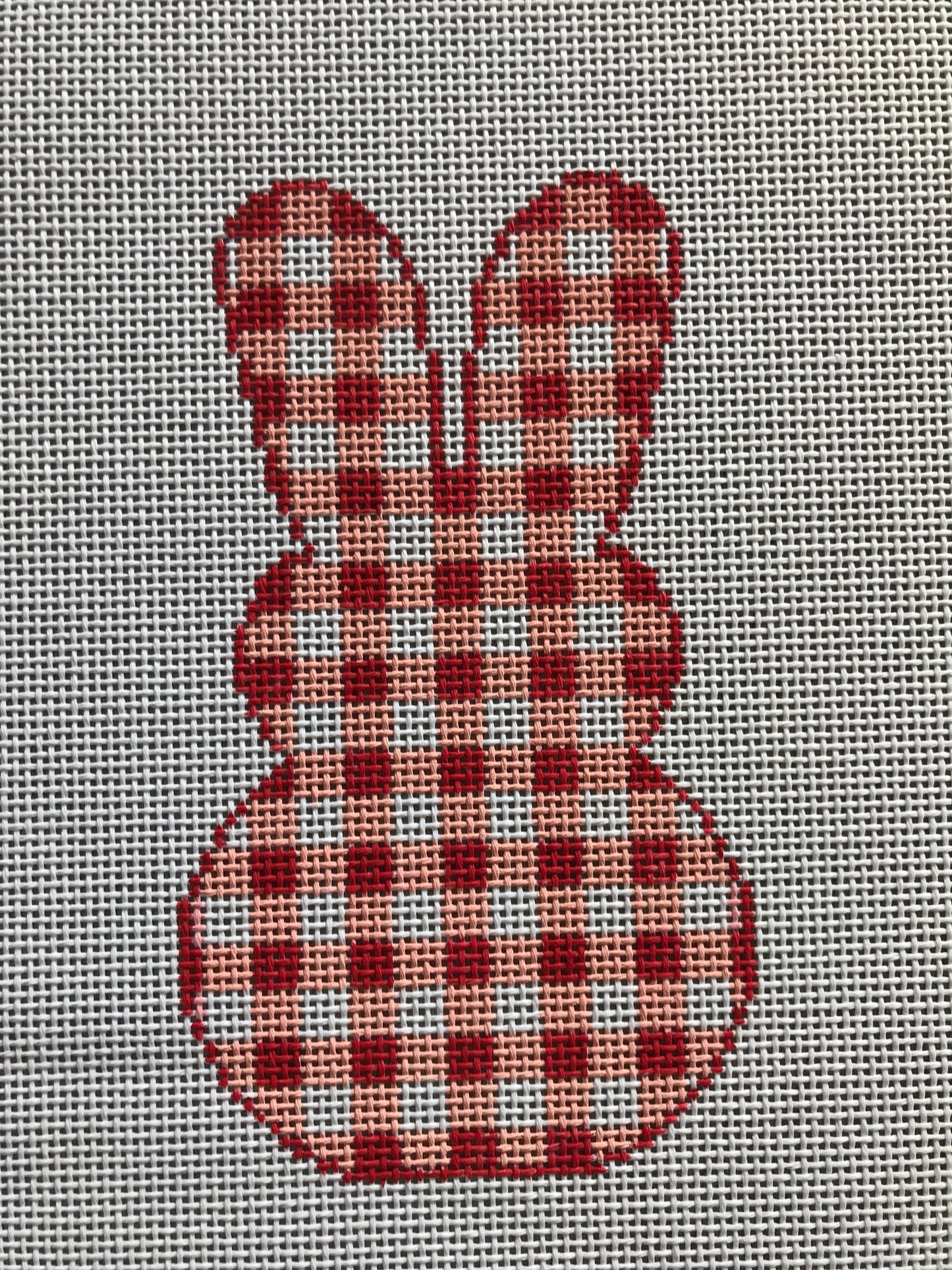 GIngham Bunny Red