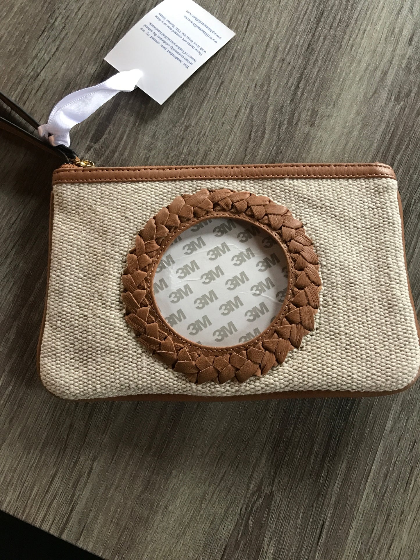 Canvas Clutch TAN