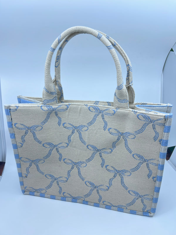 Blue Bow Tote