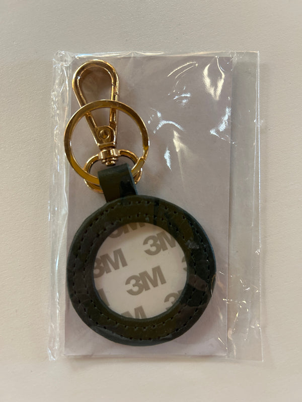Leather Key Fob - Forest Green