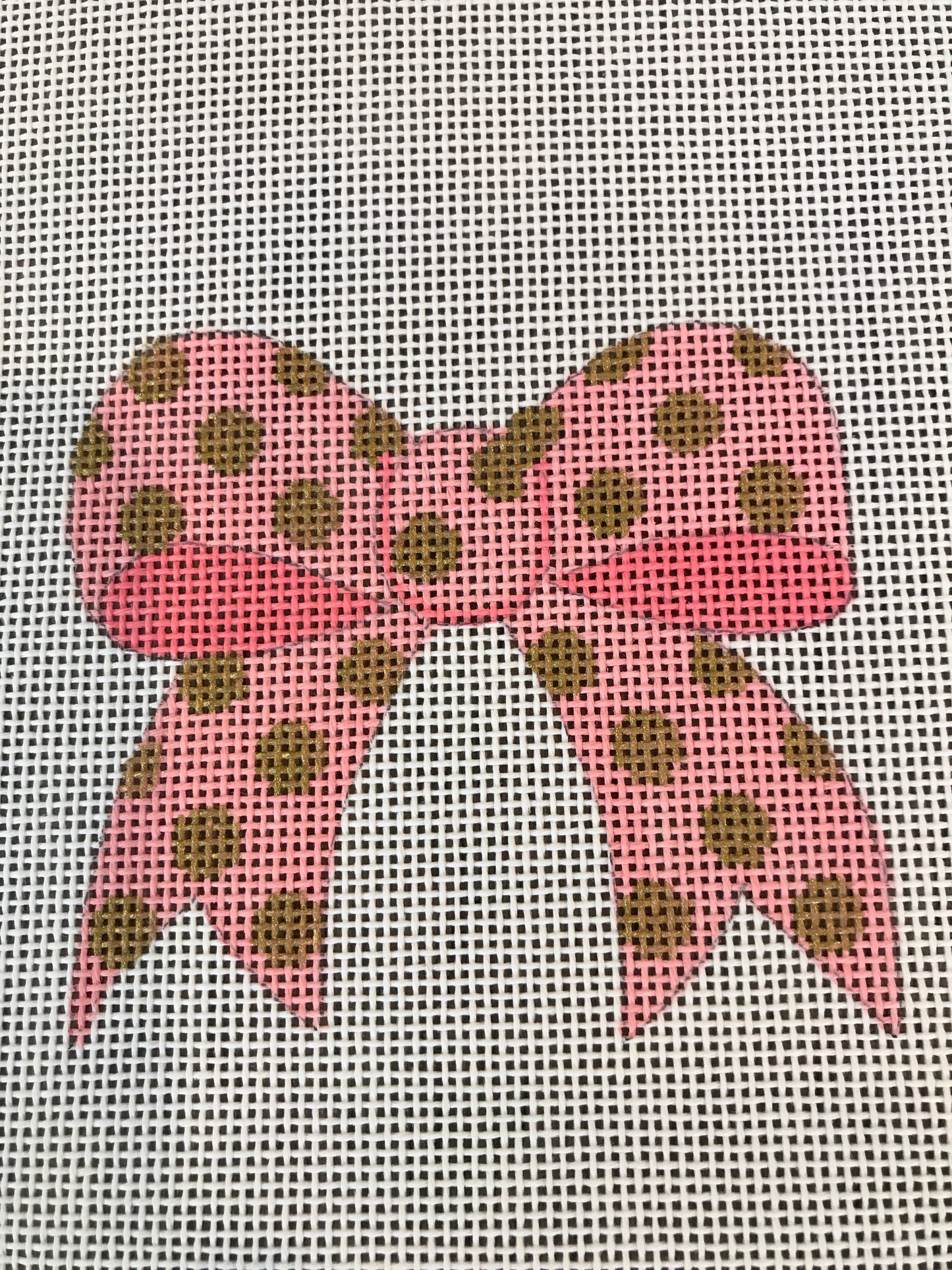 Pink Bow with stitch guide