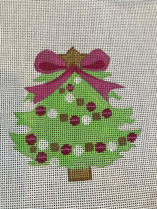 Tree with magenta bow w/ SG