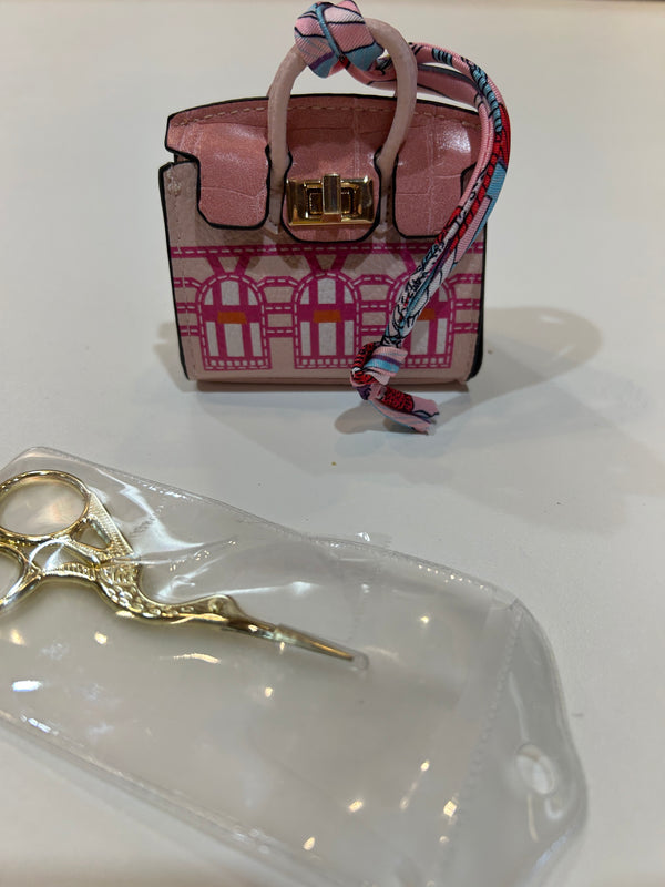 Pink Mini Purse w/ Scissors