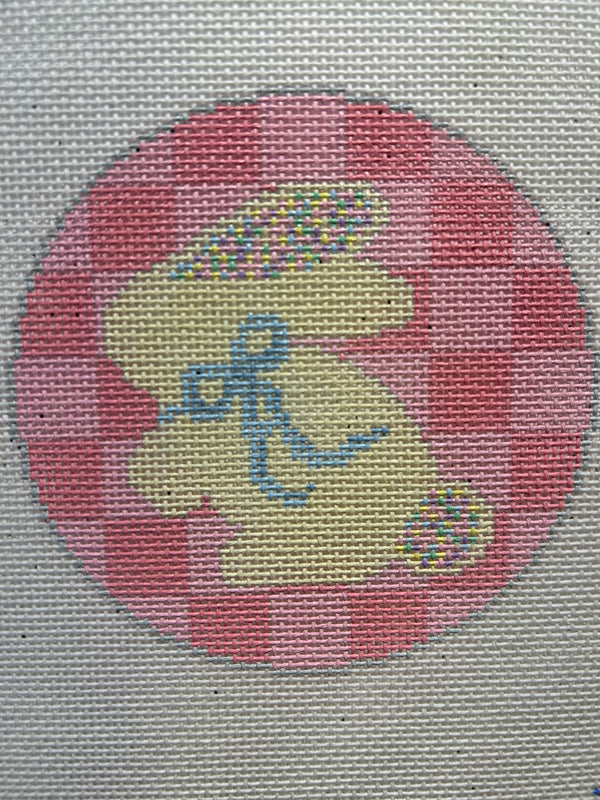 Bunny with Sprinkle Ears- Pink Check