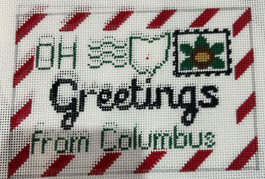 Greetings from Columbus Postcard