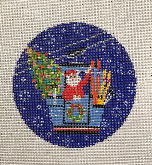 Blizzard Gondola Santa Round