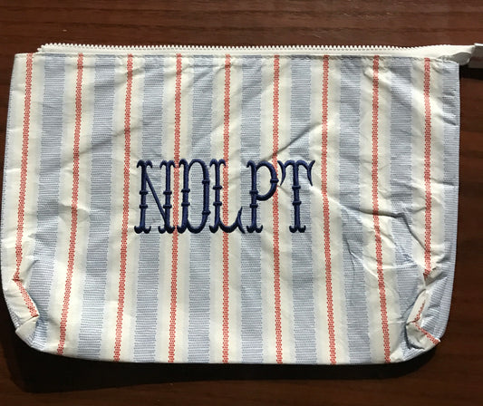 Medium Attic Bag- Blue/ Red Stripe