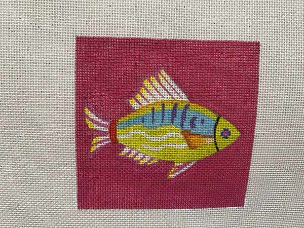 Fish Coaster - Chartreuse Fish