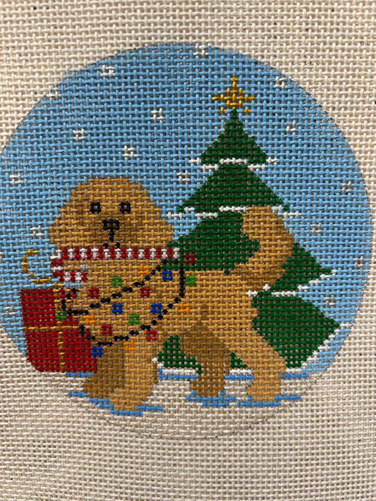Holiday Pooch - Golden Doodle
