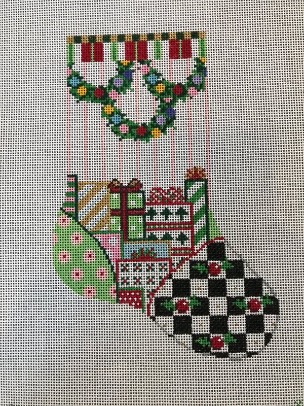 Stocking Wreath and Presents