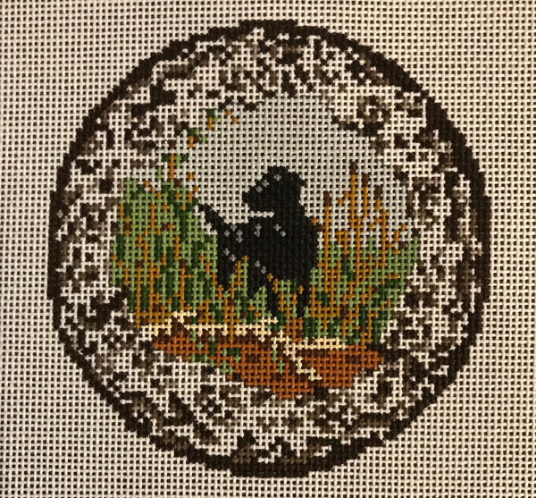 Transferware Dog Plate