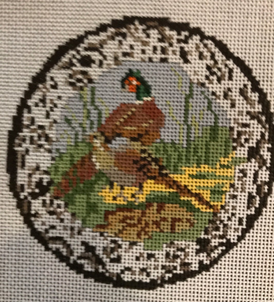 Transferware Pheasant Plate