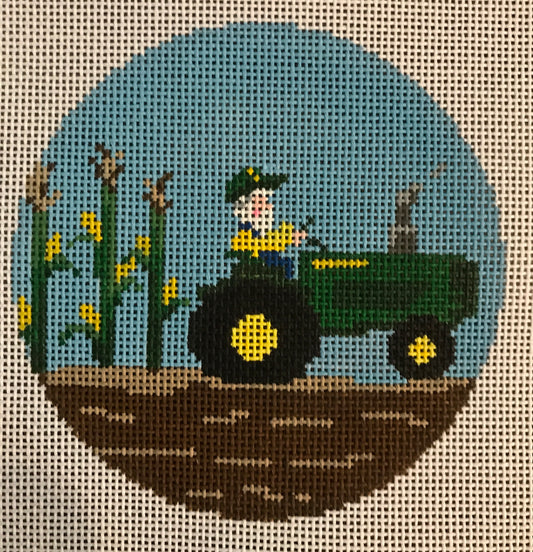 Santa on Tractor