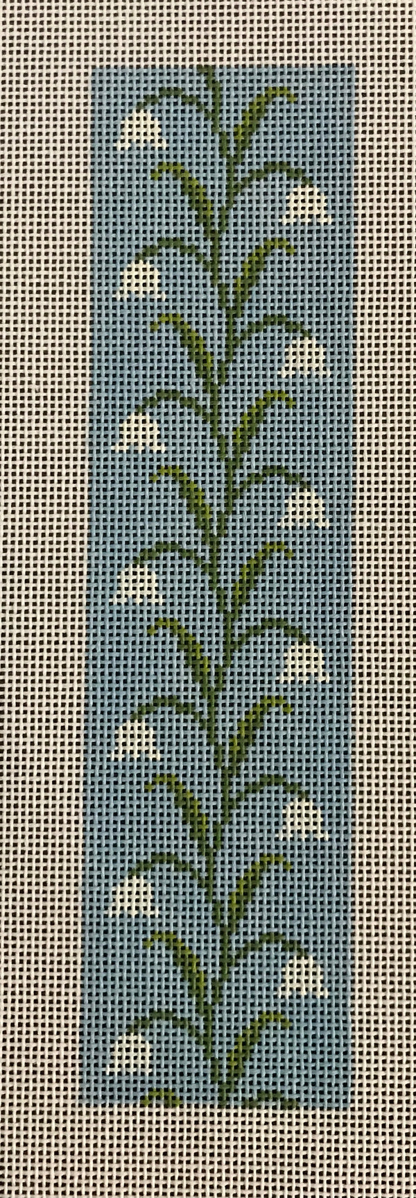 Lily of the Valley Key Fob - Light Blue