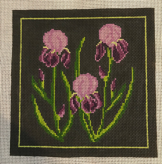 Dark Floral Iris
