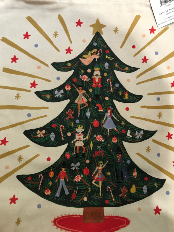 Nutcracker Ballet Christmas Tree Tote Bag