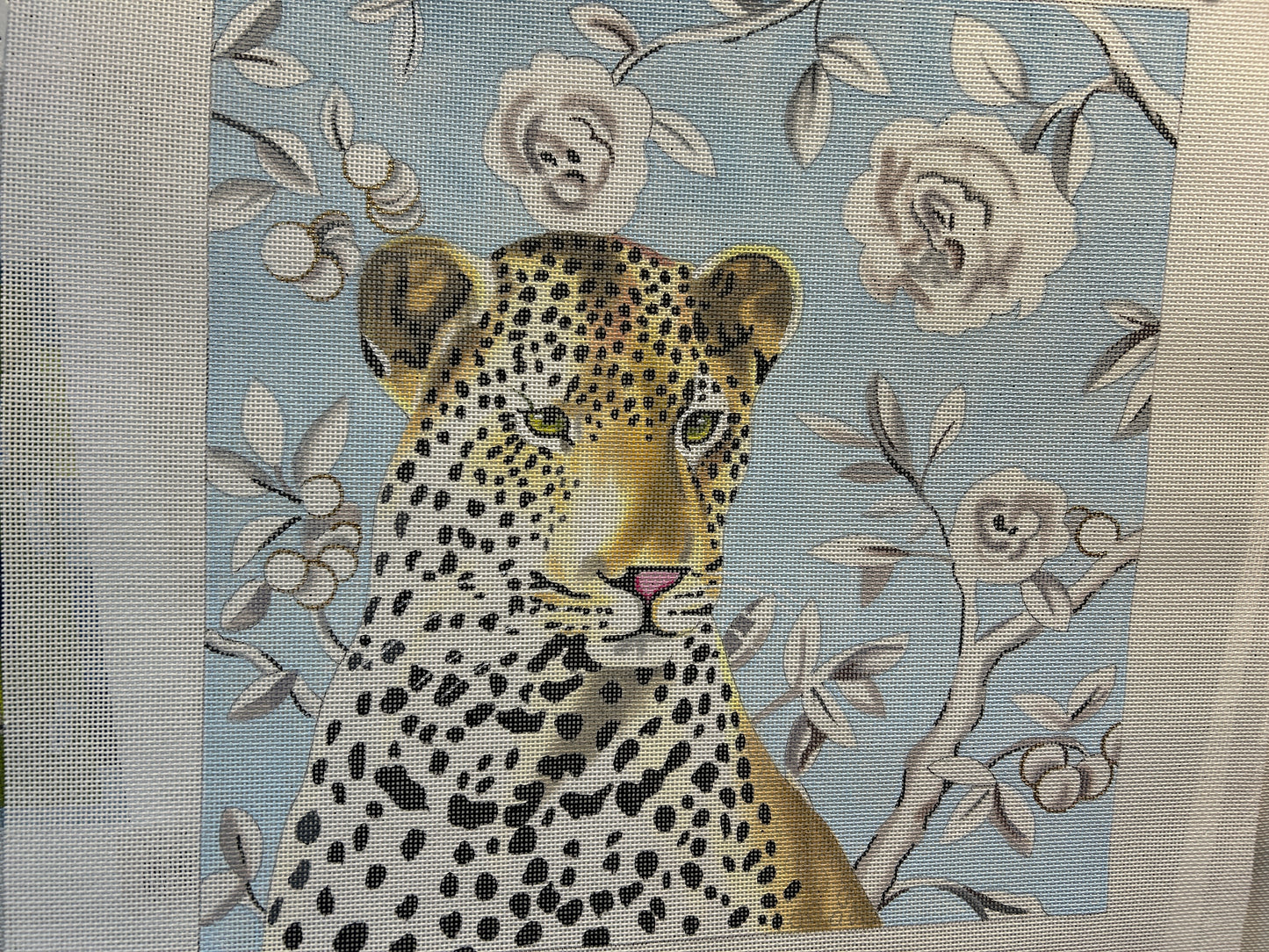 Cheetah on Blue