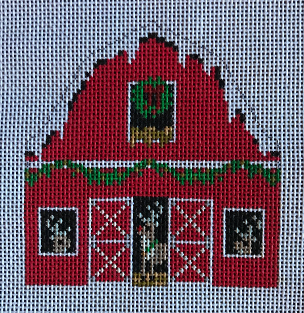 Reindeer Barn Ornament
