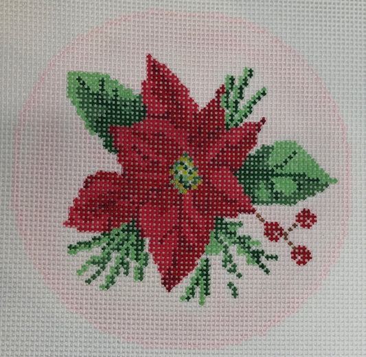 Pink Poinsettia Ornament