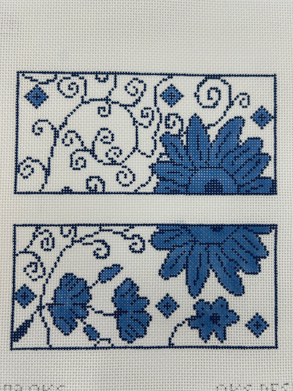 Blue Floral Eyeglass Case