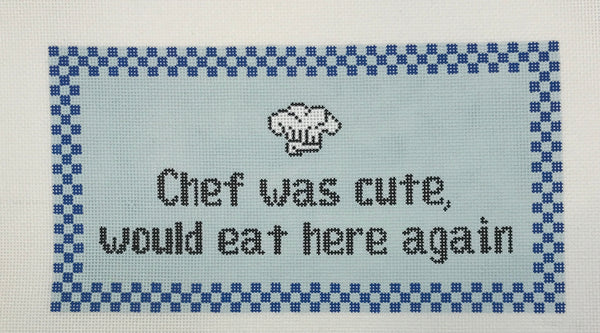 chef was cute - blue