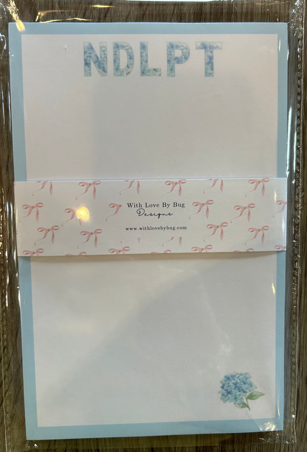 Notepad:Watercolor Hydrangea