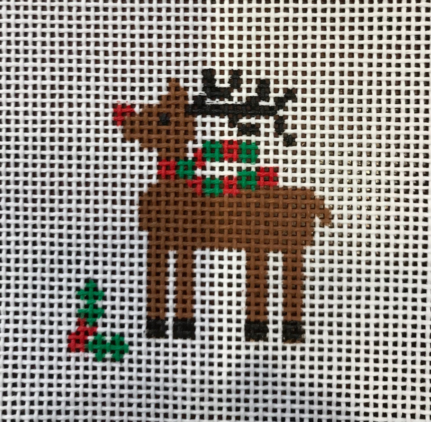 Mini Reindeer with scarf ornament