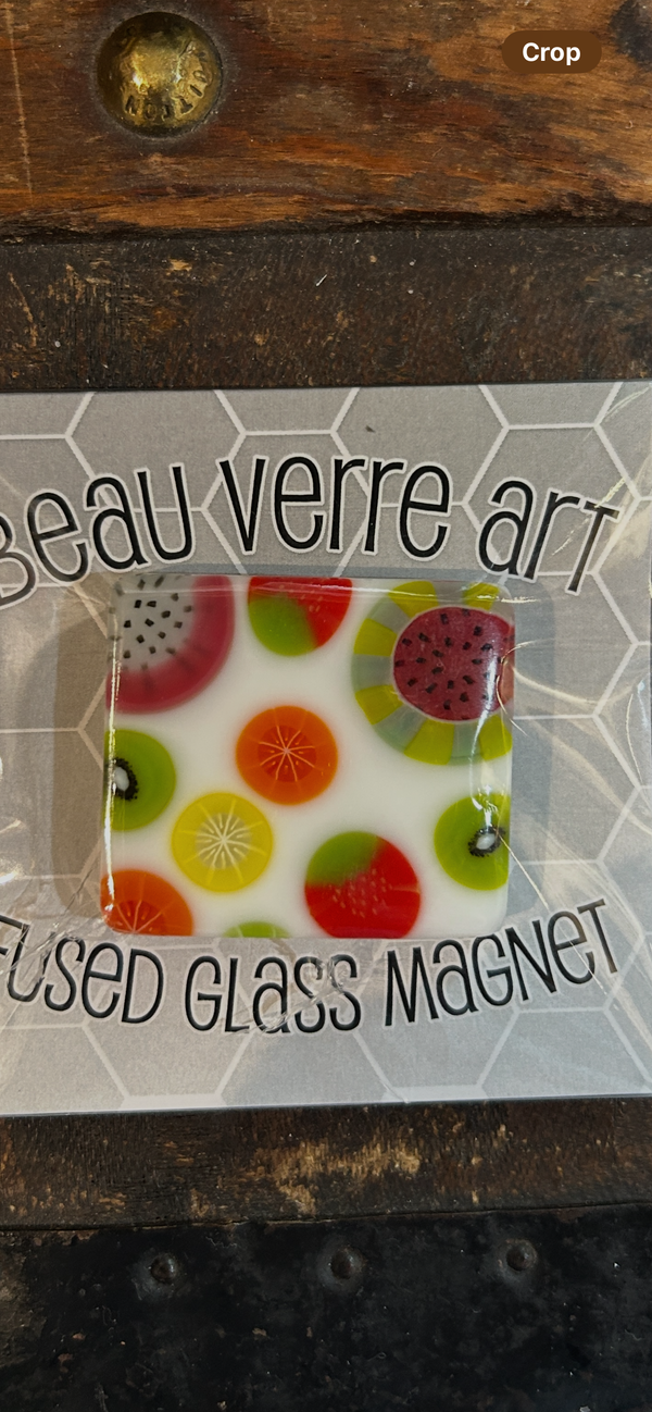 Assorted Fruit Fused Glass Needleminder