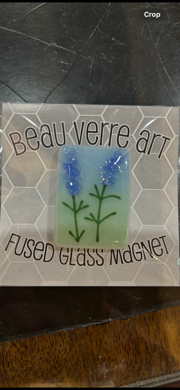 Lavender Fused Glass Needleminder