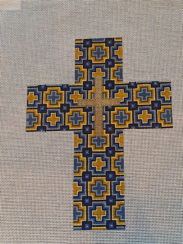 Cross-Gold/Blue/Yellow