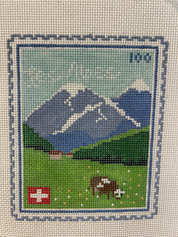 Swiss Alps Stamp