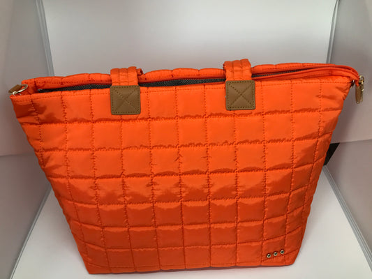 Quilted travel tote Orange