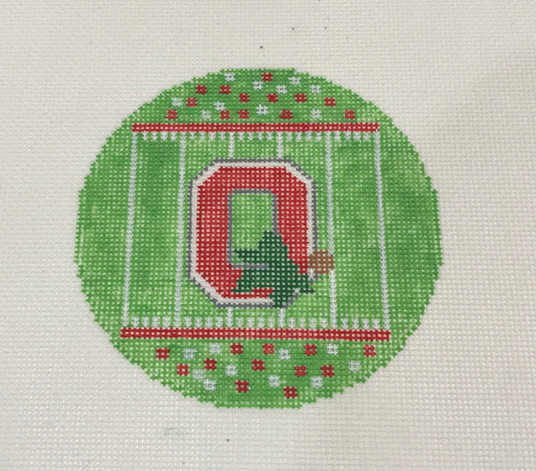 Ohio State Football Field Round