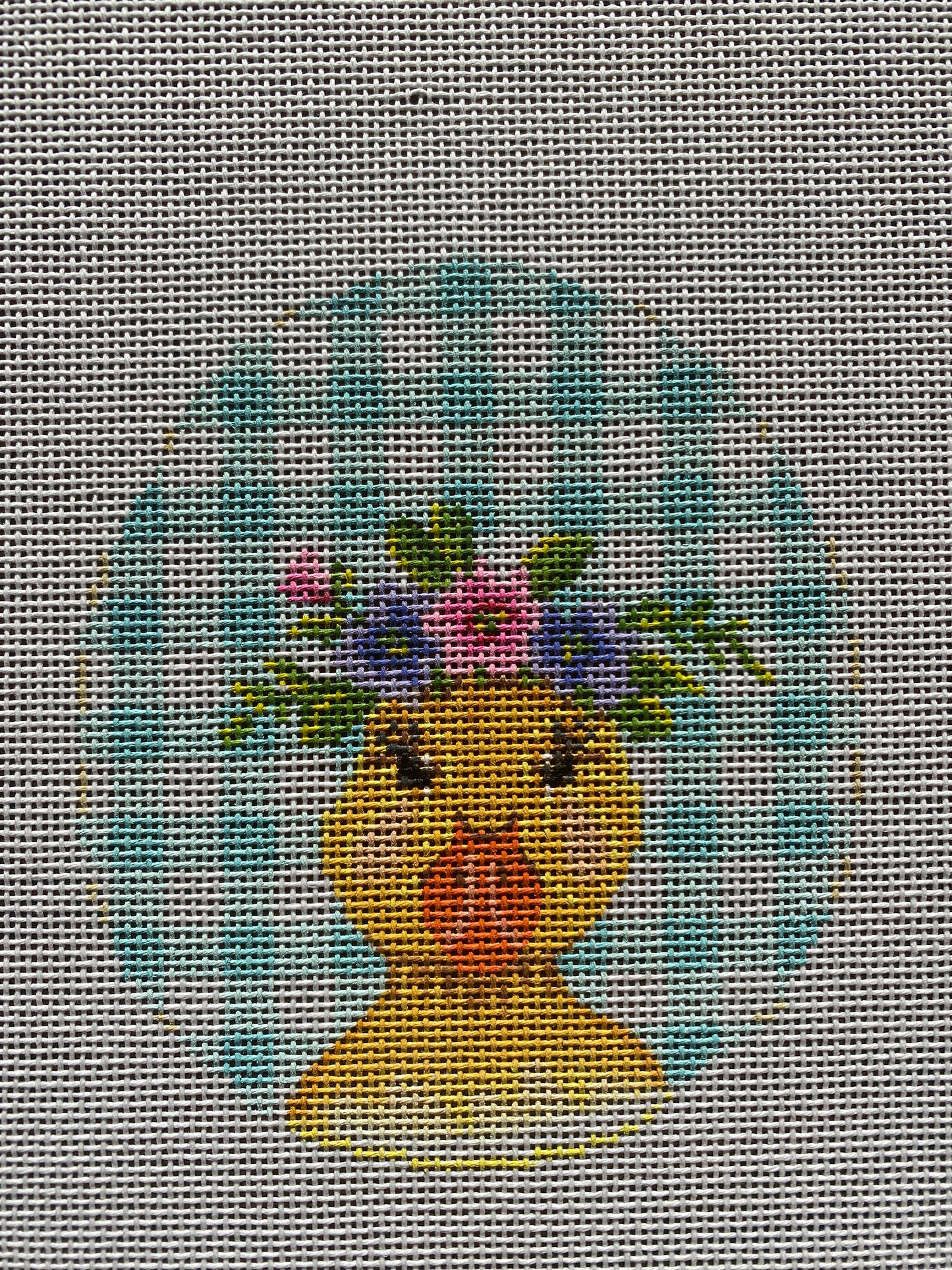 Duck with Flower Crown