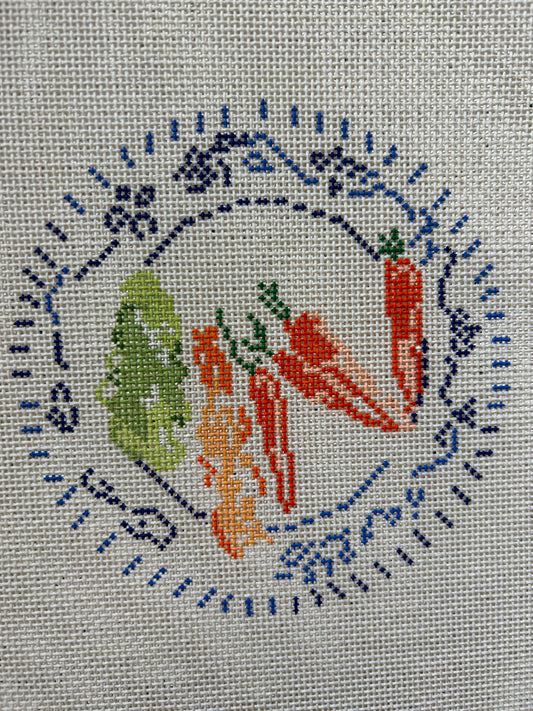 Blue and White Veggie