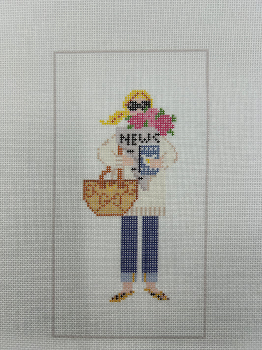 News Flowers & Coffee Girl - Blonde