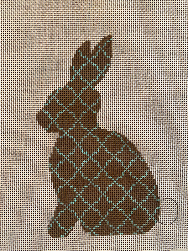 Chocolate and Aqua Rabbit