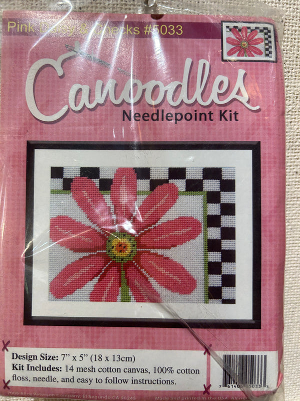 Pink Daisy and Checks Kit