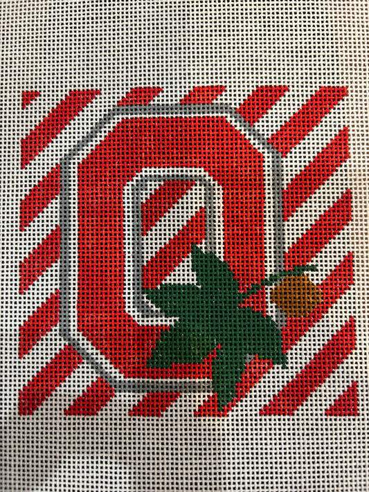 Ohio State Block "O" on Stripes