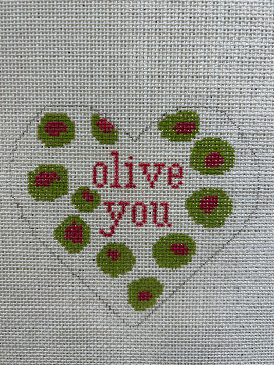 Olive You Heart Ornament