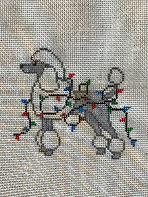 Christmas Lights - Poodle
