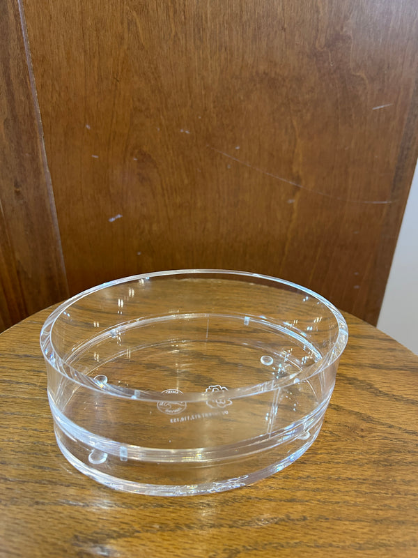 Acrylic Oval Tray -  2.5 inches tall