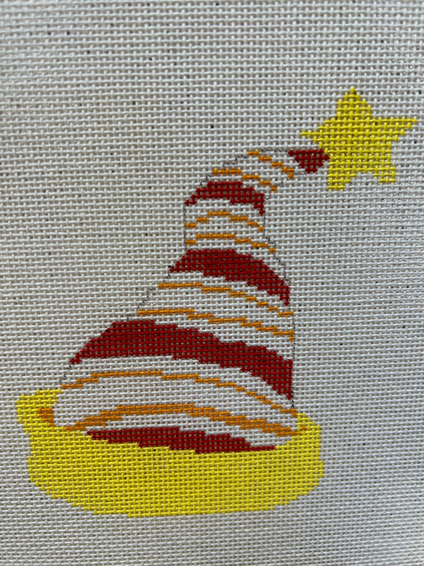 Santa Hat - Red/Orange