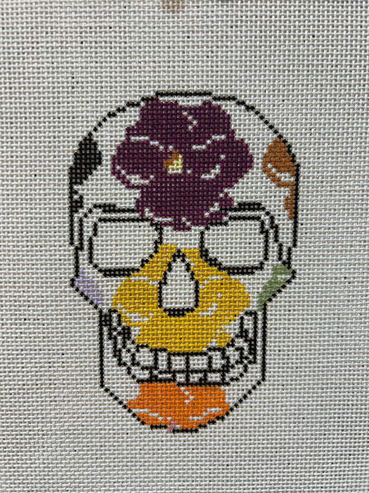 Fall Pansy Skull