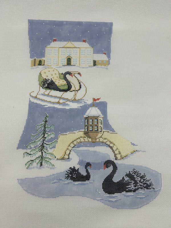 Black Swan Midi Stocking