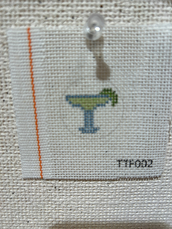 Margerita Glass Inset key fob